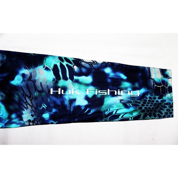 Huk Performance Fabrics Men's Long Sleeve Crew Neck Fishing Scales Shirt Size XL - Picture 5 of 7